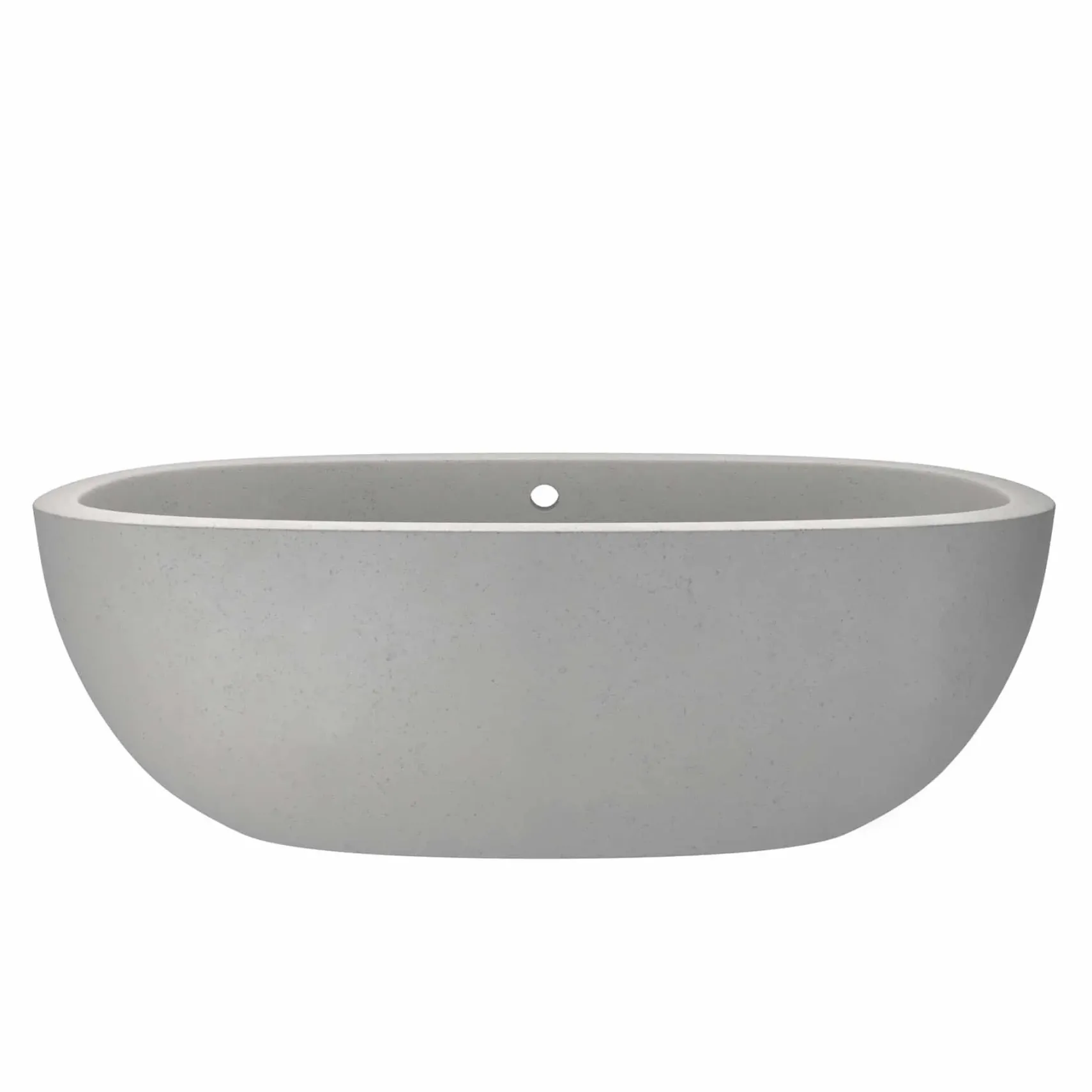 Native Trails 72" NativeStone Concrete Avalon 72" Bathtub, Ash, NST7236-A