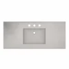 Native Trails 48" NativeStone Palomar Vanity Top with Integral Sink in Ash - 8" Widespread Cutout, NSVNT48-A