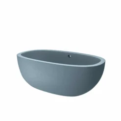 Native Trails 62" NativeStone Concrete Avalon Freestanding Bathtub, Ocean, NST6236-O