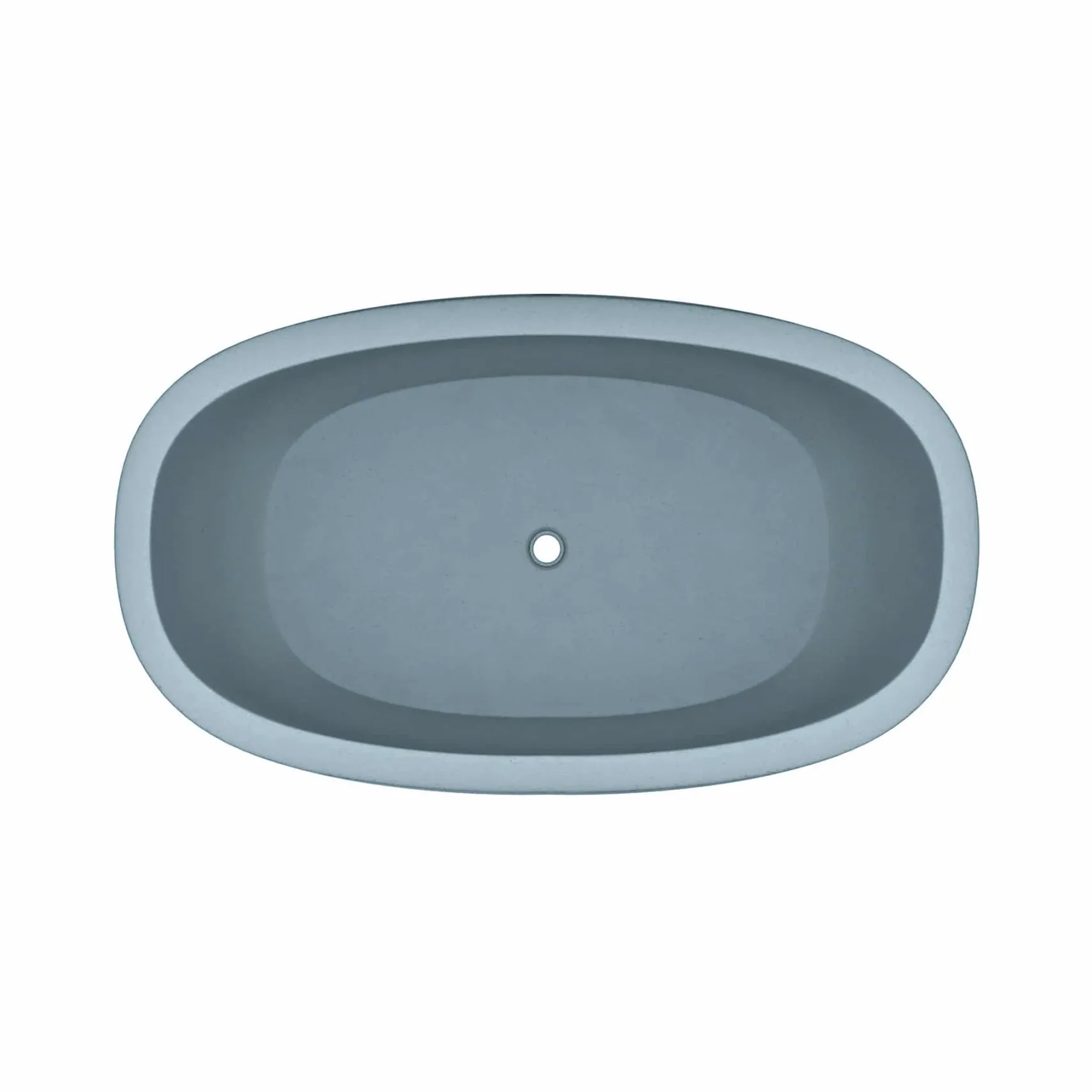 Native Trails 62" NativeStone Concrete Avalon Freestanding Bathtub, Ocean, NST6236-O