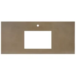 Native Trails 48" NativeStone Vanity Top, Earth, Rectangle 18x12 with Single Faucet Hole, VT48-R1812-E-1