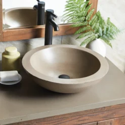 Native Trails 30" NativeStone Vanity Top, Earth, Vessel with Single Faucet Hole, VT30-V-E-1