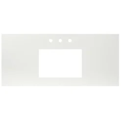 Native Trails 48" NativeStone Vanity Top, Pearl, Rectangle 18x12 with 3 Faucet Holes, VT48-R1812-P-3