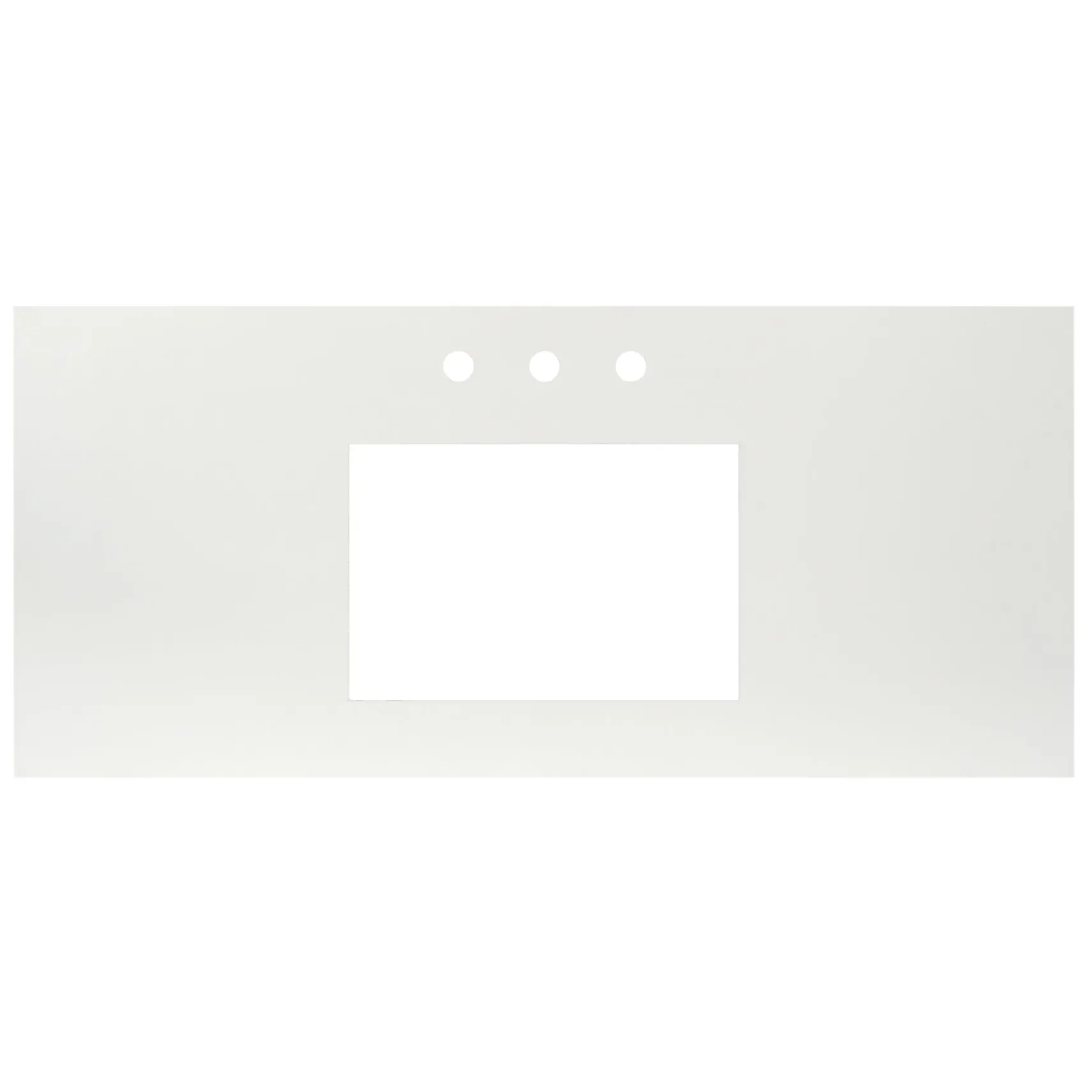 Native Trails 48" NativeStone Vanity Top, Pearl, Rectangle 18x12 with 3 Faucet Holes, VT48-R1812-P-3