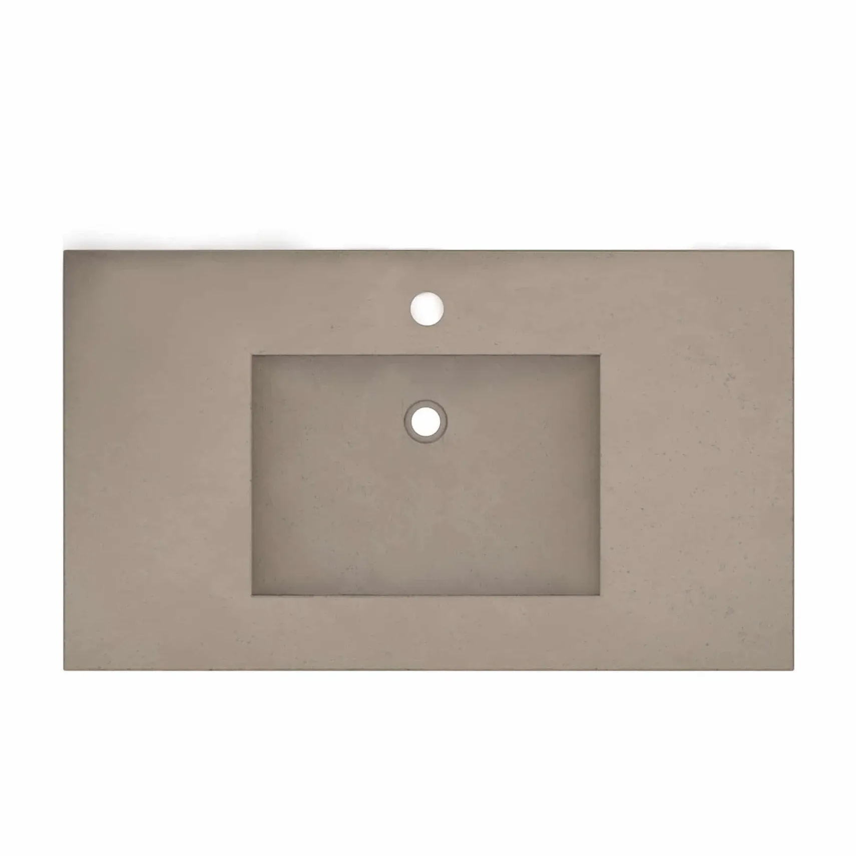 Native Trails 36" NativeStone Palomar Vanity Top with Integral Sink in Earth - Single Faucet Cutout, NSVNT36-E1