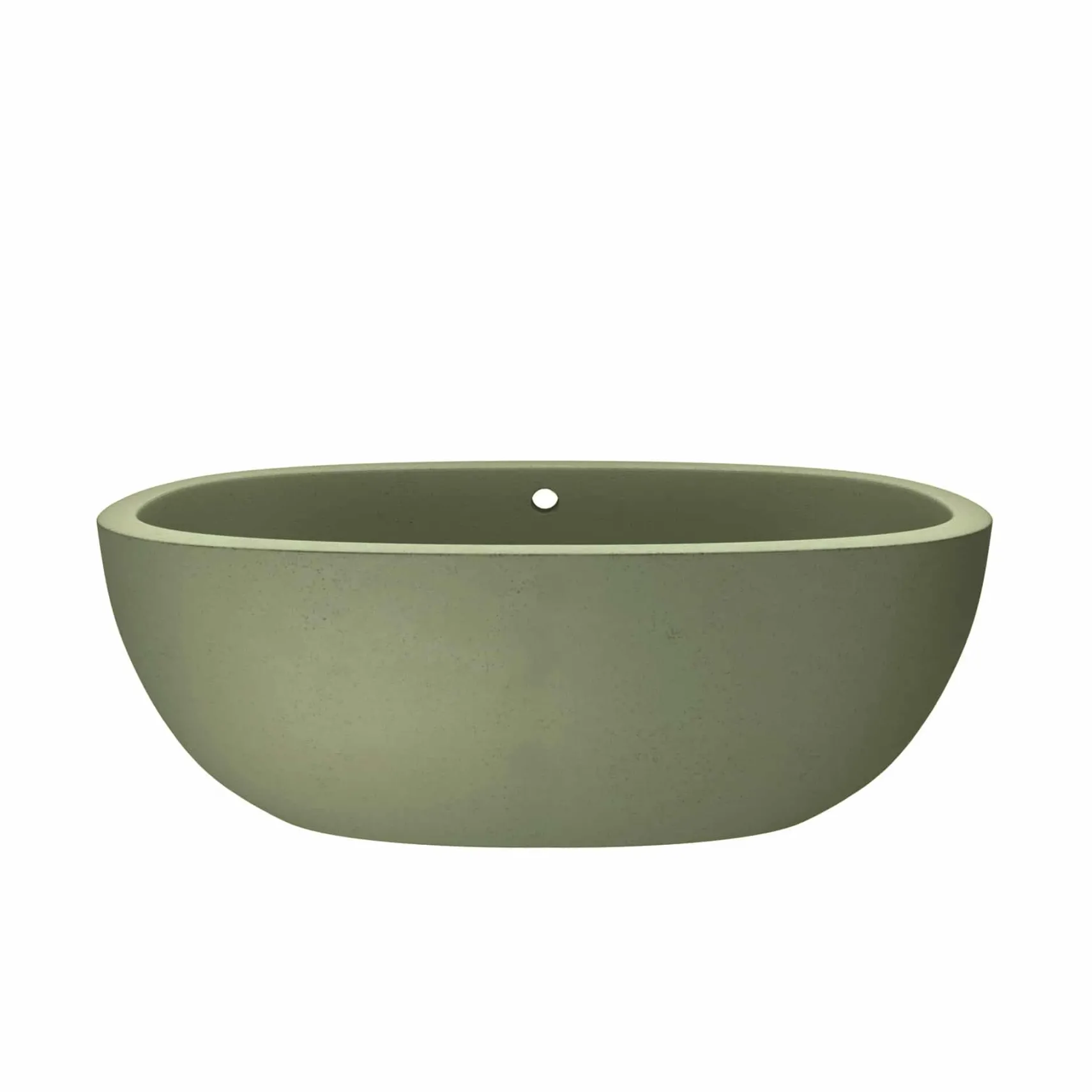 Native Trails 62" NativeStone Concrete Avalon Freestanding Bathtub, Sage, NST6236-G
