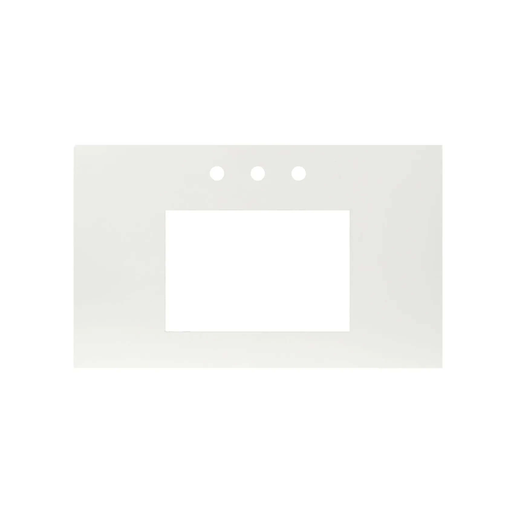 Native Trails 36" NativeStone Vanity Top, Pearl, Rectangle 18x12 with 3 Faucet Holes, VT36-R1812-P-3