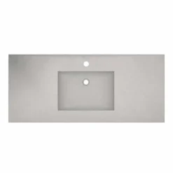 Native Trails 48" NativeStone Palomar Vanity Top with Integral Sink in Ash - Single Faucet Cutout, NSVNT48-A1