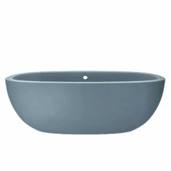 Native Trails 72" NativeStone Concrete Avalon Freestanding Bathtub, Ocean, NST7236-O