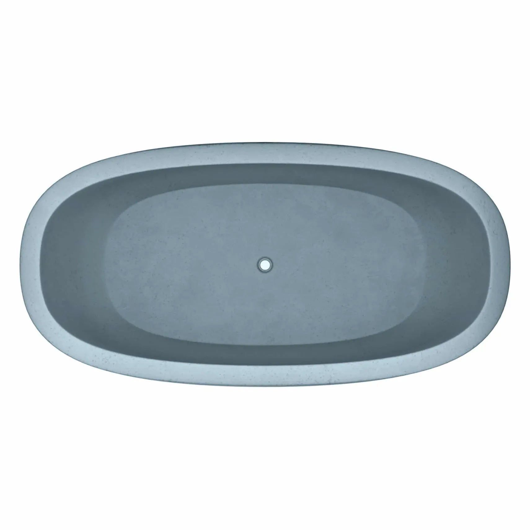 Native Trails 72" NativeStone Concrete Avalon Freestanding Bathtub, Ocean, NST7236-O
