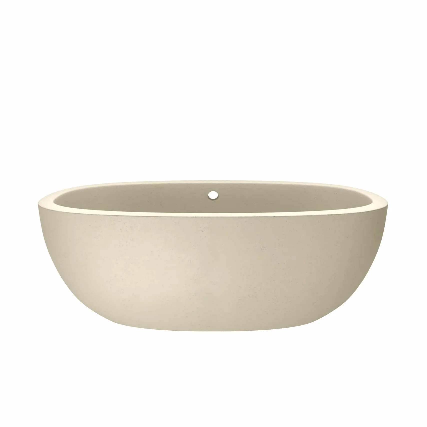 Native Trails 62" NativeStone Concrete Avalon Freestanding Bathtub, Sand, NST6236-D
