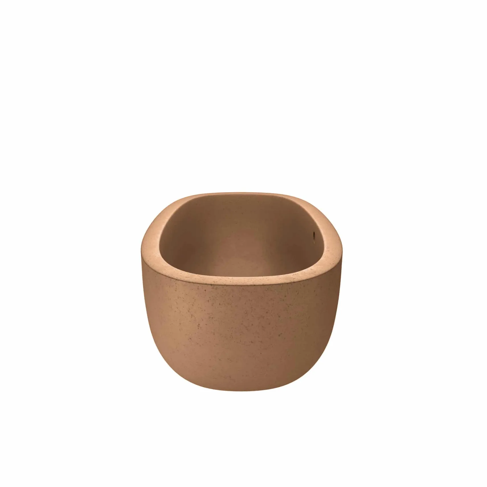 Native Trails 72" NativeStone Concrete Avalon Freestanding Bathtub, Terracotta, NST7236-T