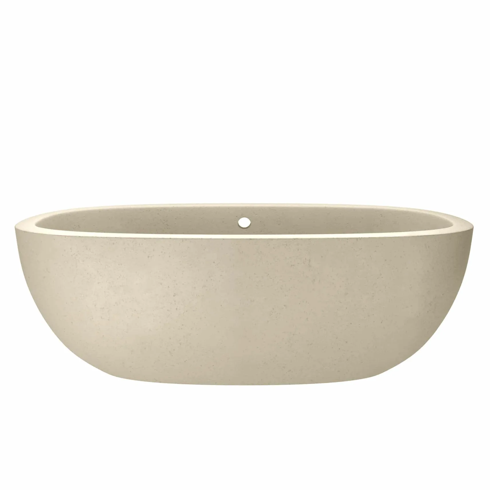 Native Trails 72" NativeStone Concrete Avalon Freestanding Bathtub, Sand, NST7236-D
