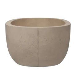 Native Trails 66" NativeStone Concrete Avalon Freestanding Bathtub, Sand, NST6636-D