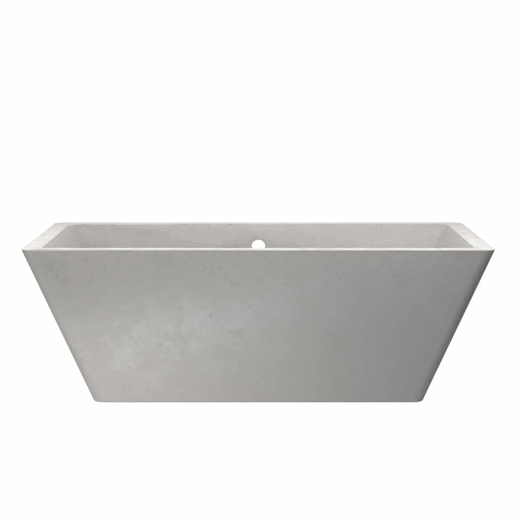 Native Trails 66" NativeStone Concrete Mendocino Bathtub, Ash, NST6634-A