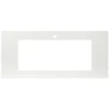 Native Trails 48" NativeStone Vanity Top, Pearl, 34x14 Cutout for Trough with Single or No Faucet Hole, VT48-T3414-P-1
