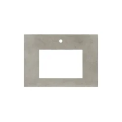 Native Trails 30" NativeStone Vanity Top, Ash, Rectangle 18x12 with Single Faucet Hole, VT30-R1812-A-1