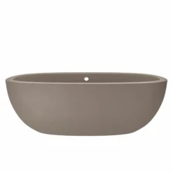 Native Trails 72" NativeStone Concrete Avalon 72" Bathtub, Earth, NST7236-E