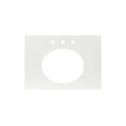 Native Trails 30" NativeStone Vanity Top, Pearl, Oval with 3 Faucet Holes, VT30-O1714-P-3