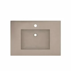 Native Trails 30" NativeStone Palomar Vanity Top with Integral Sink in Earth - Single Faucet Cutout, NSVNT30-E1