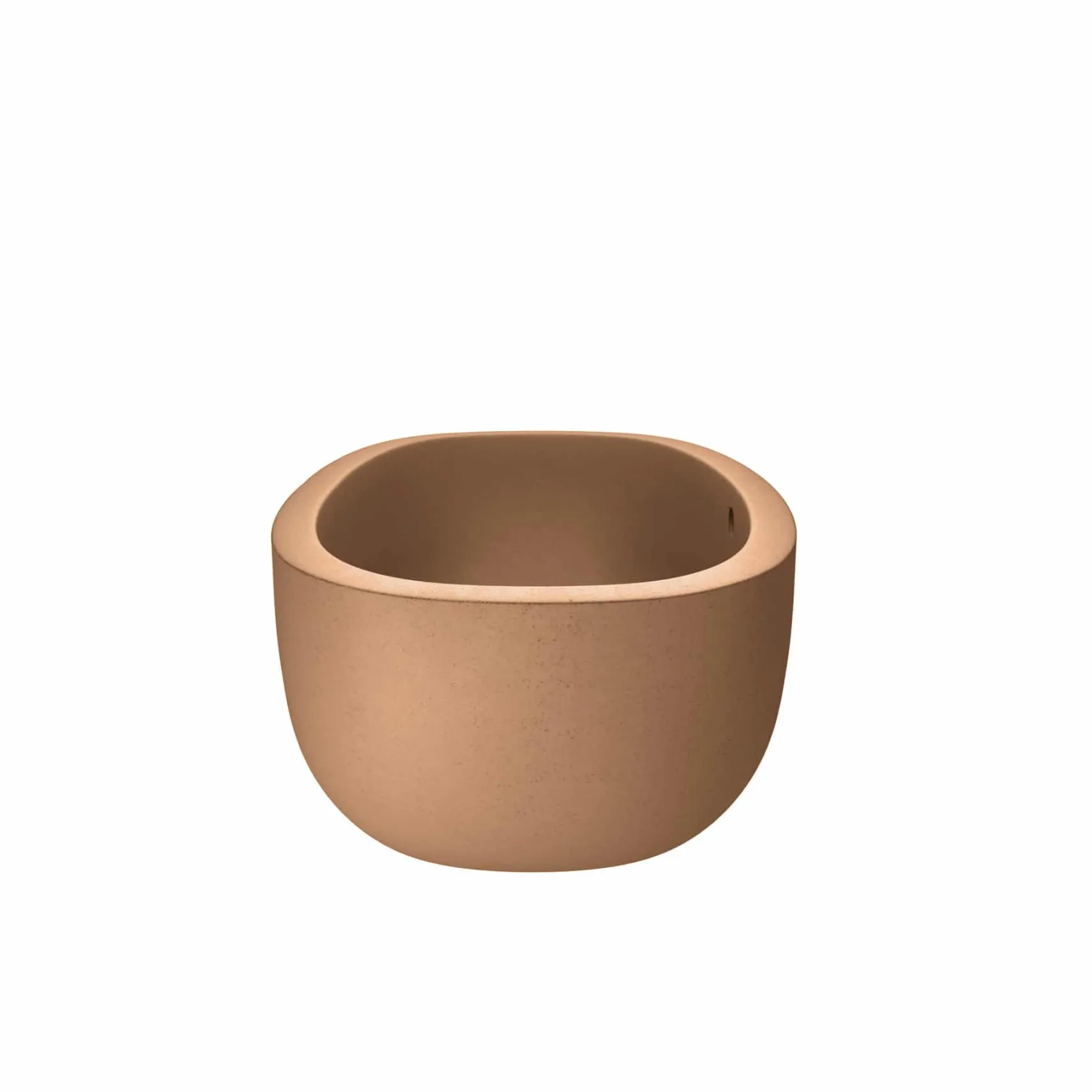Native Trails 62" NativeStone Concrete Avalon Freestanding Bathtub, Terracotta, NST6236-T