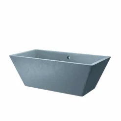 Native Trails 66" NativeStone Concrete Mendocino Freestanding Bathtub, Ocean, NST6634-O