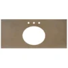 Native Trails 48" NativeStone Vanity Top, Earth, Oval with 3 Faucet Holes, VT48-O1714-E-3