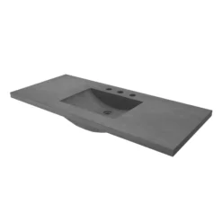 Native Trails 48" NativeStone Palomar Vanity Top with Integral Sink in Slate - 8" Widespread Cutout, NSVNT48-S