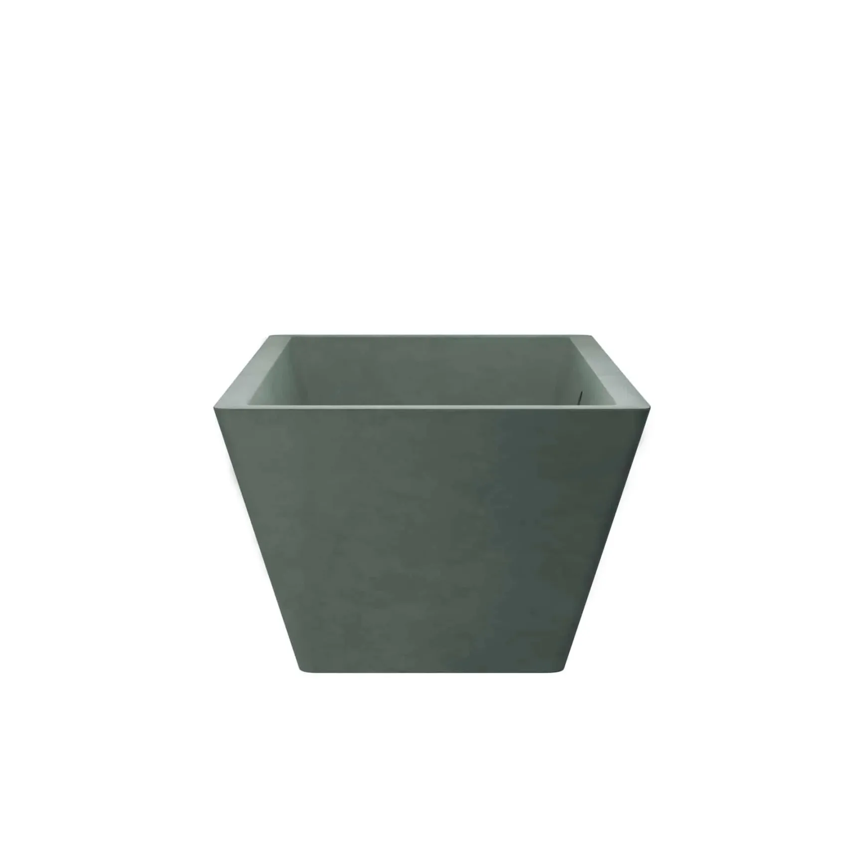 Native Trails 66" NativeStone Concrete Mendocino Freestanding Bathtub, Forest, NST6634-F
