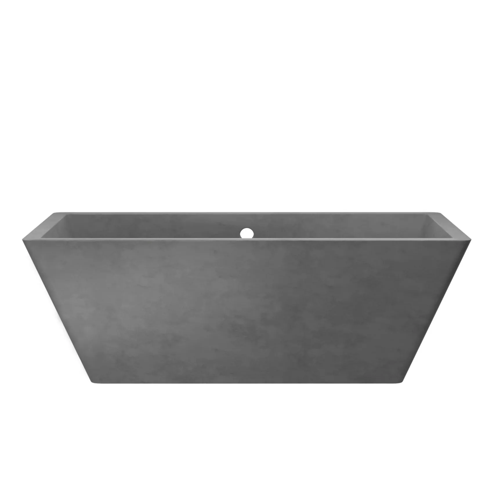 Native Trails 66" NativeStone Concrete Mendocino Bathtub, Slate, NST6634-S