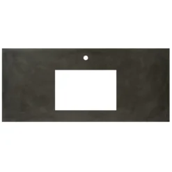 Native Trails 48" NativeStone Vanity Top, Slate, Rectangle 18x12 with Single Faucet Hole, VT48-R1812-S-1