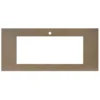 Native Trails 48" NativeStone Vanity Top, Earth, 34x14 Cutout for Trough with Single or No Faucet Hole, VT48-T3414-E-1