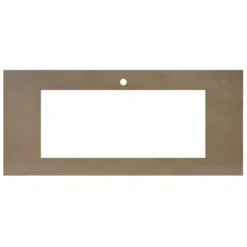 Native Trails 48" NativeStone Vanity Top, Earth, 34x14 Cutout for Trough with Single or No Faucet Hole, VT48-T3414-E-1