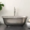 Native Trails 66" Nickel Santorini Bathtub, Brushed Nickel, CPS945