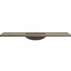 Native Trails 60" Palomar ADA NativeStone Vanity Top and Sink in Earth, Single Faucet Cutout, NSVNT60-E1