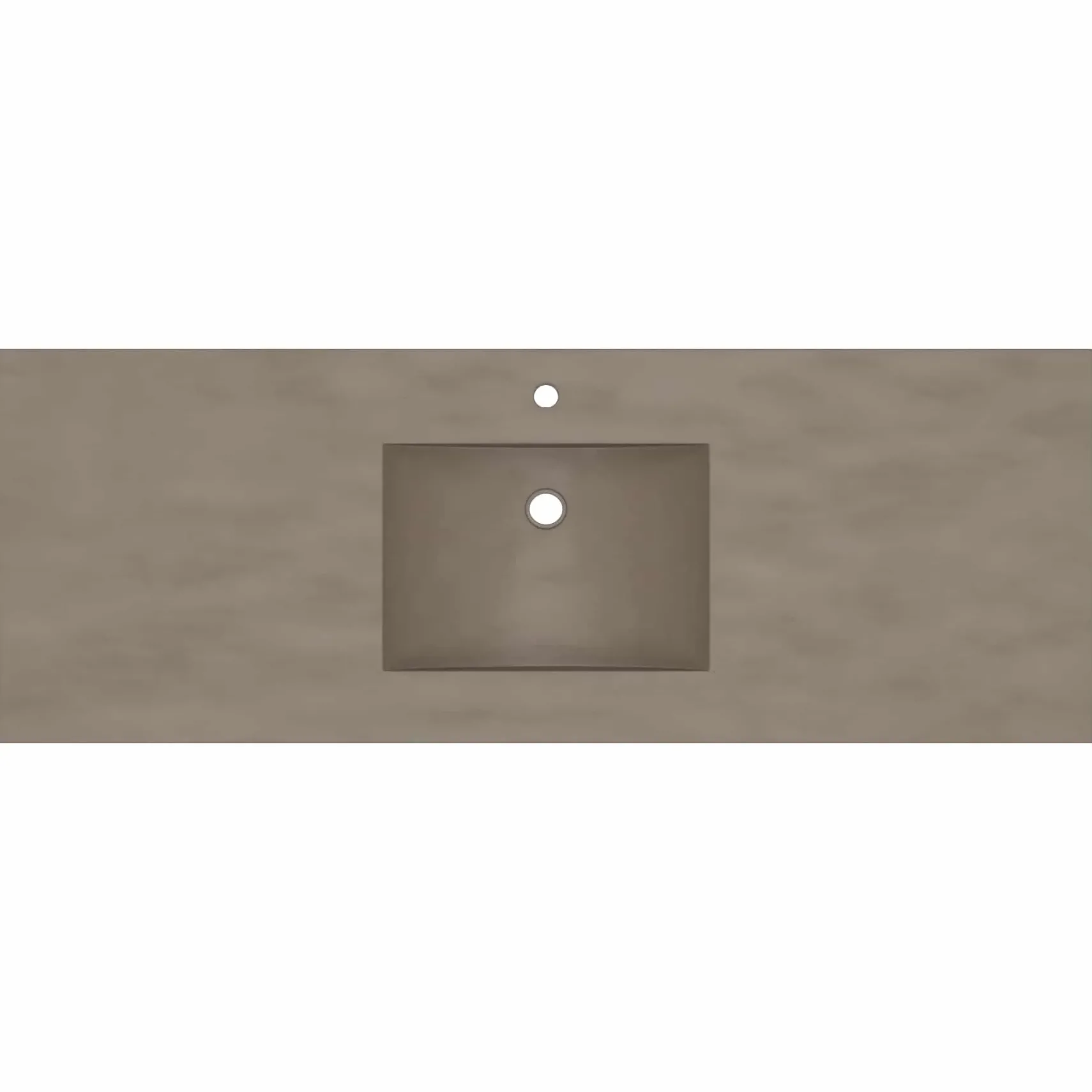 Native Trails 60" Palomar ADA NativeStone Vanity Top and Sink in Earth, Single Faucet Cutout, NSVNT60-E1