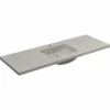 Native Trails 60" Palomar ADA NativeStone Vanity Top and Sink in Ash, Single Faucet Cutout, NSVNT60-A1