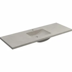 Native Trails 60" Palomar ADA NativeStone Vanity Top and Sink in Ash, Single Faucet Cutout, NSVNT60-A1