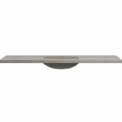Native Trails 60" Palomar ADA NativeStone Vanity Top and Sink in Ash, Single Faucet Cutout, NSVNT60-A1
