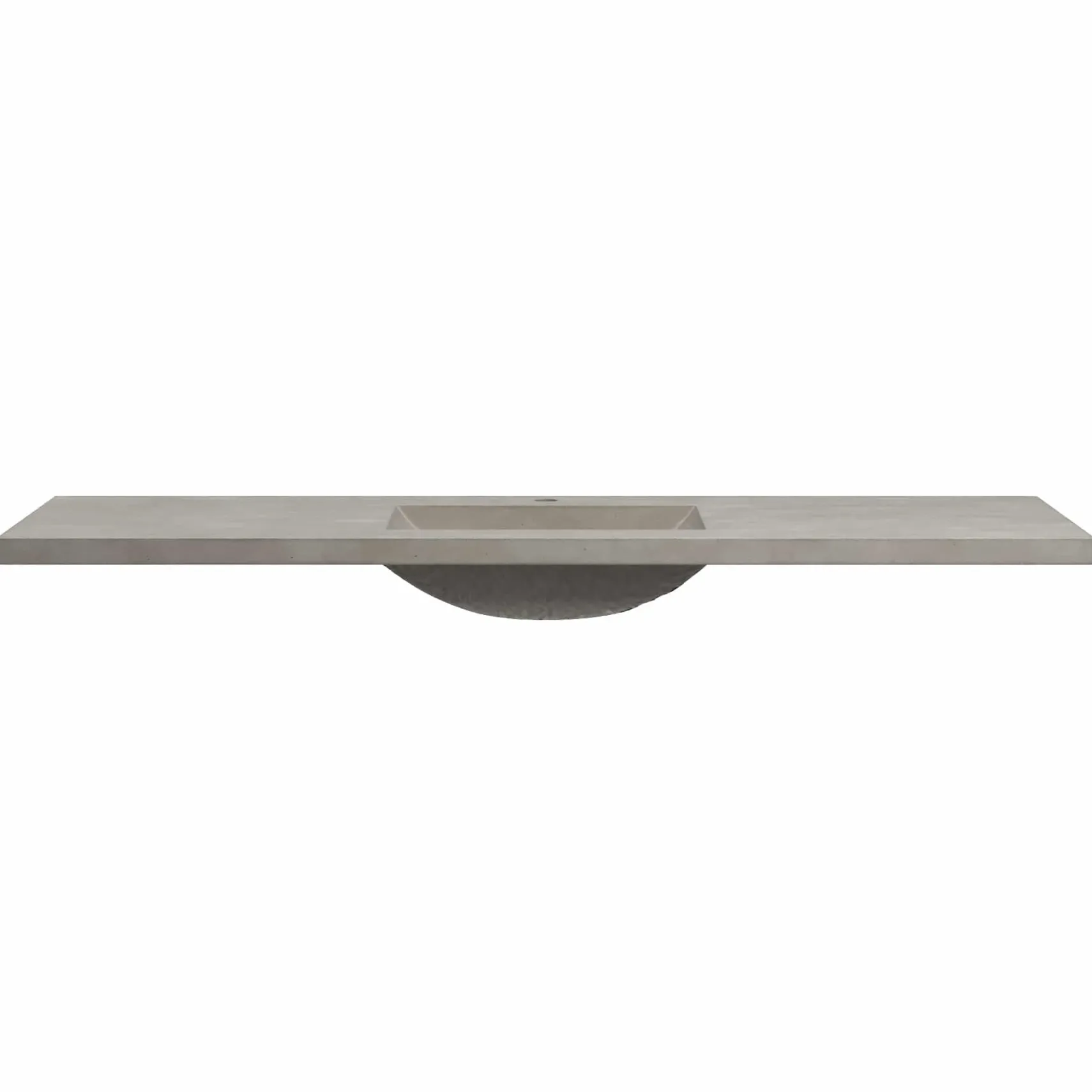 Native Trails 60" Palomar ADA NativeStone Vanity Top and Sink in Ash, Single Faucet Cutout, NSVNT60-A1