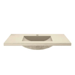 Native Trails 36" Palomar ADA NativeStone Vanity Top and Sink in Sand, Single Faucet Cutout, NSVNT36-D1