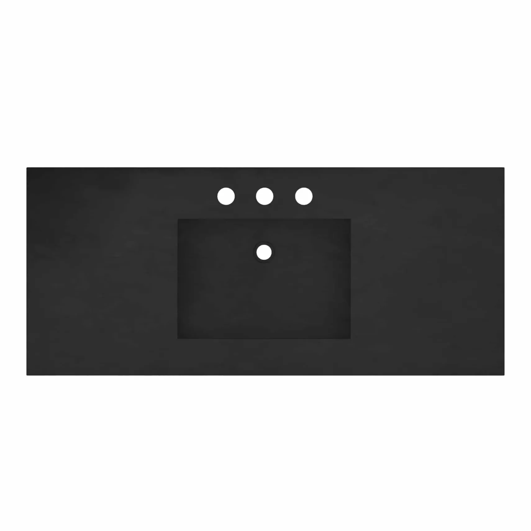 Native Trails 48" Palomar ADA Vanity Top with Integral Sink in Charcoal, 8" Widespread Cutout, NSVNT48-C