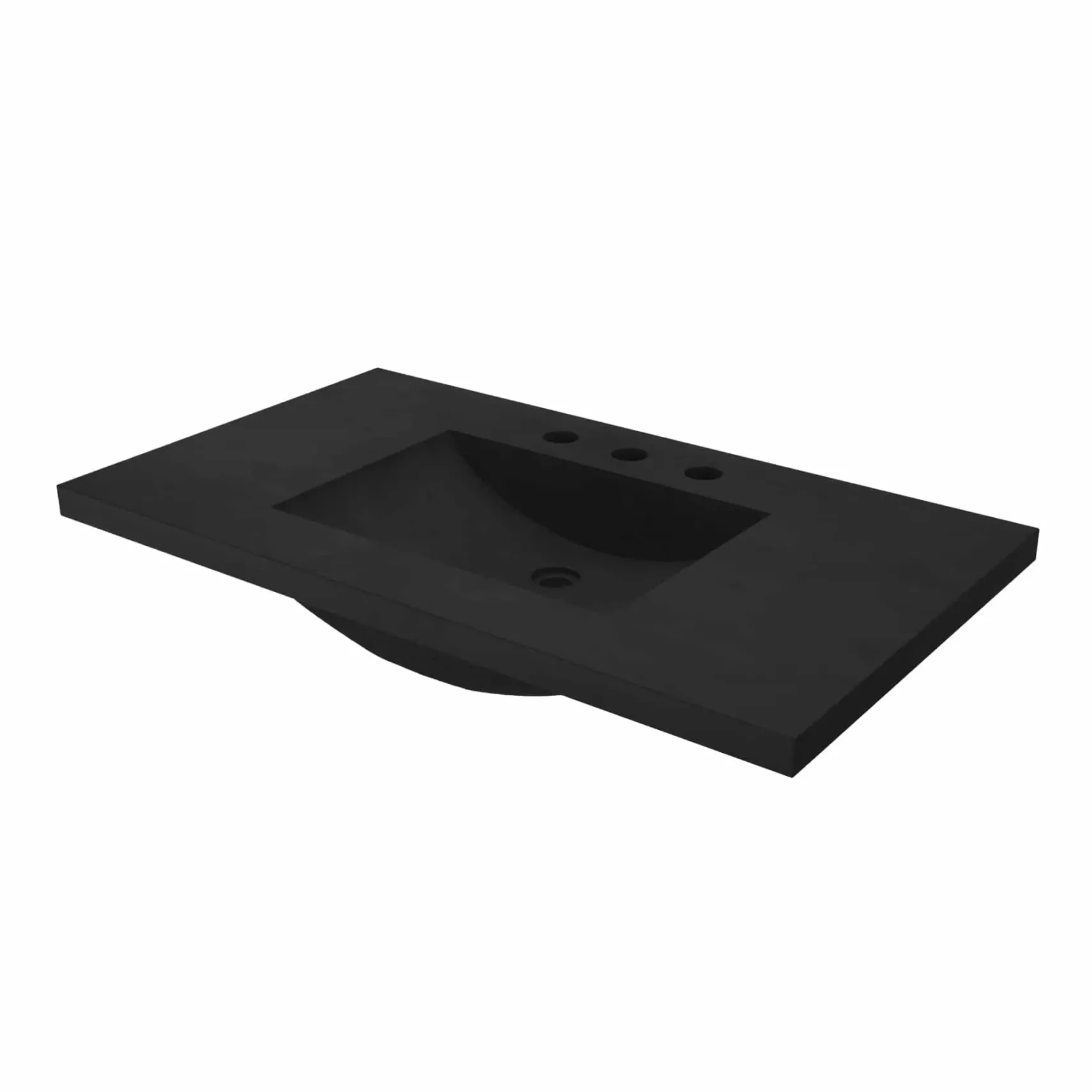 Native Trails 36" Palomar ADA Vanity Top with Integral Sink in Charcoal, 8" Widespread Cutout, NSVNT36-C