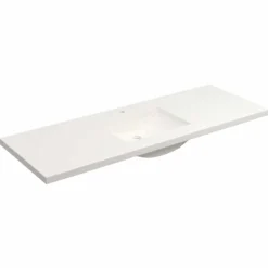 Native Trails 60" Palomar ADA NativeStone Vanity Top and Sink in Pearl, Single Faucet Cutout, NSVNT60-P1