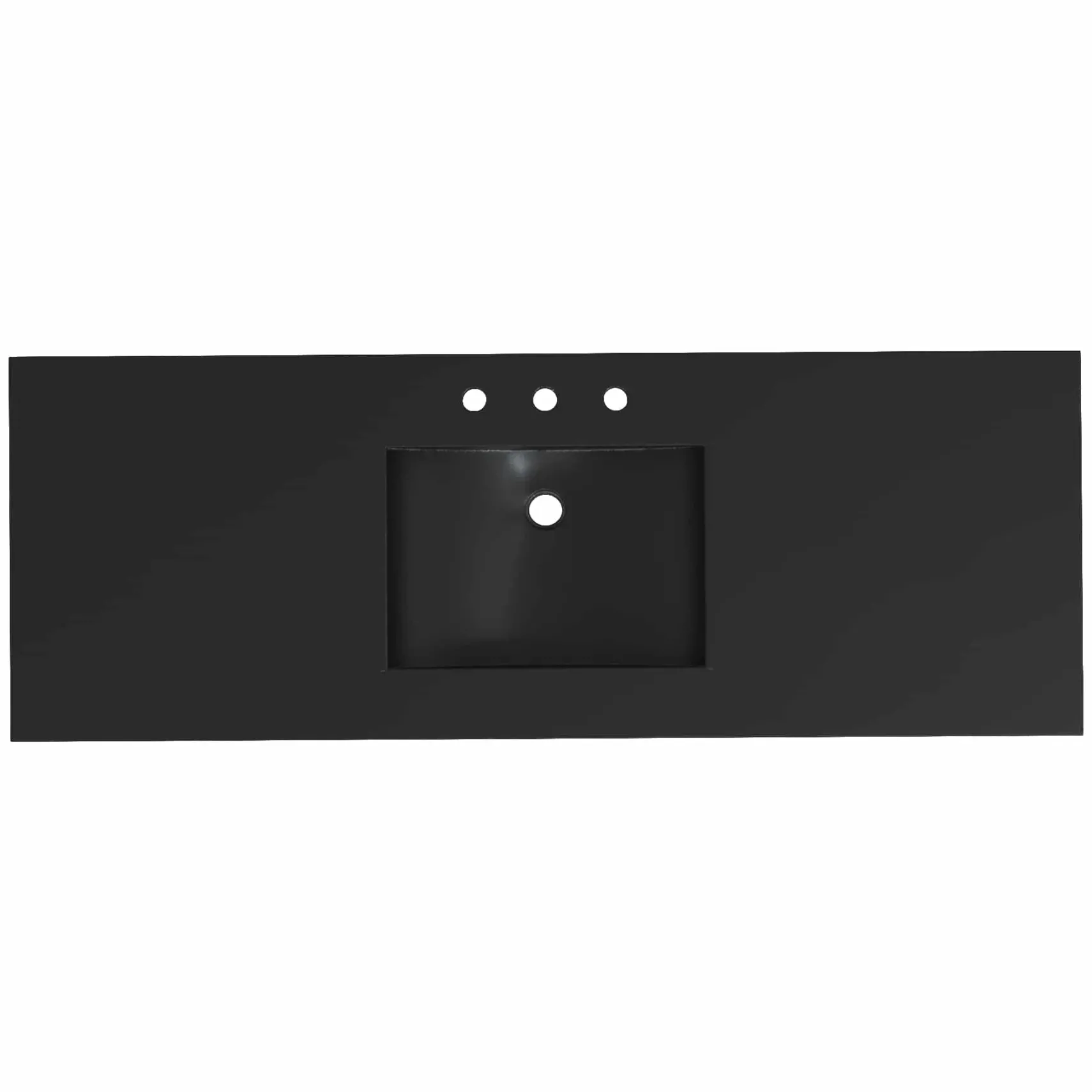 Native Trails 60" Palomar ADA NativeStone Vanity Top and Sink in Charcoal, 8" Widespread Cutout, NSVNT60-C