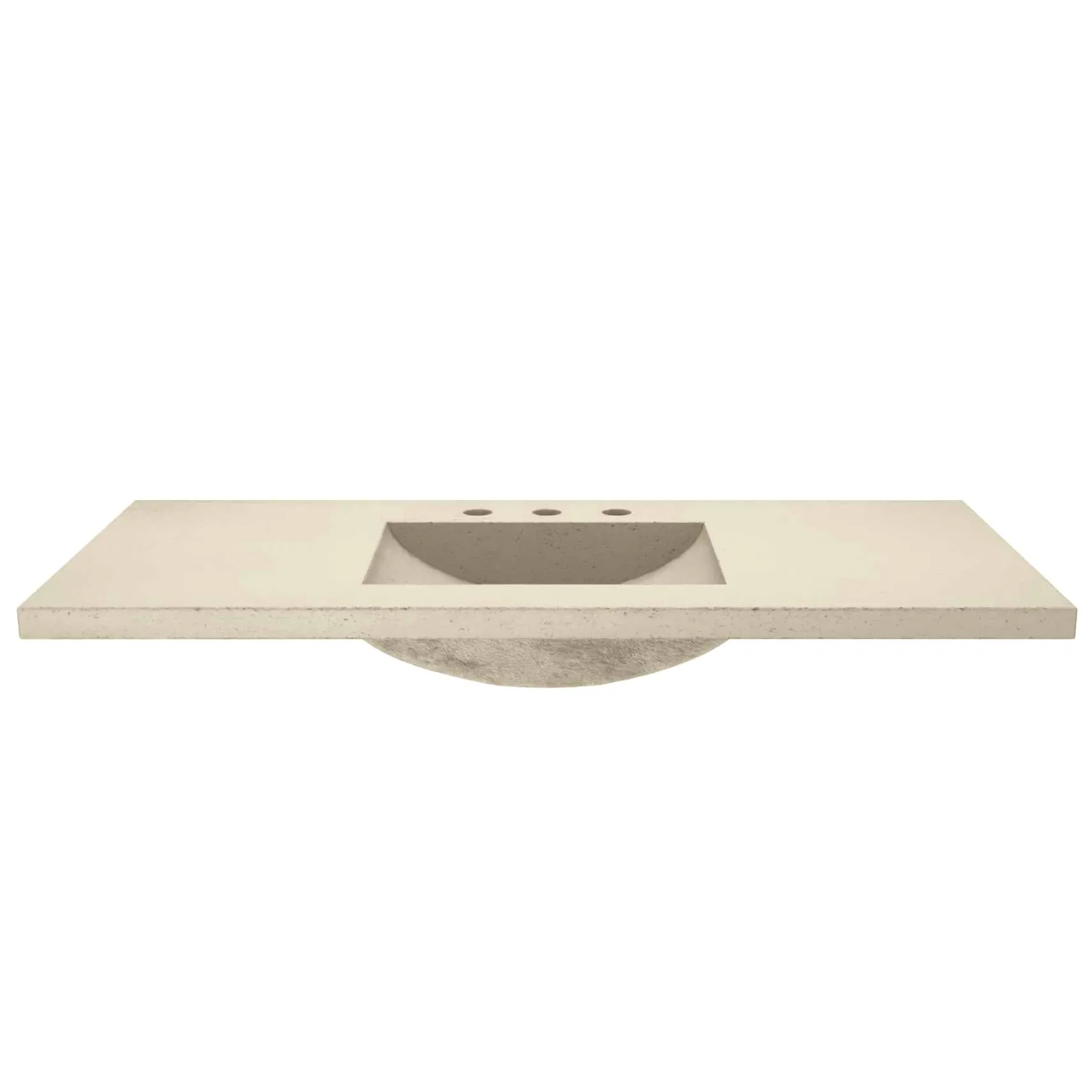 Native Trails 48" Palomar ADA NativeStone Vanity Top and Sink in Sand, 8" Widespread Cutout, NSVNT48-D