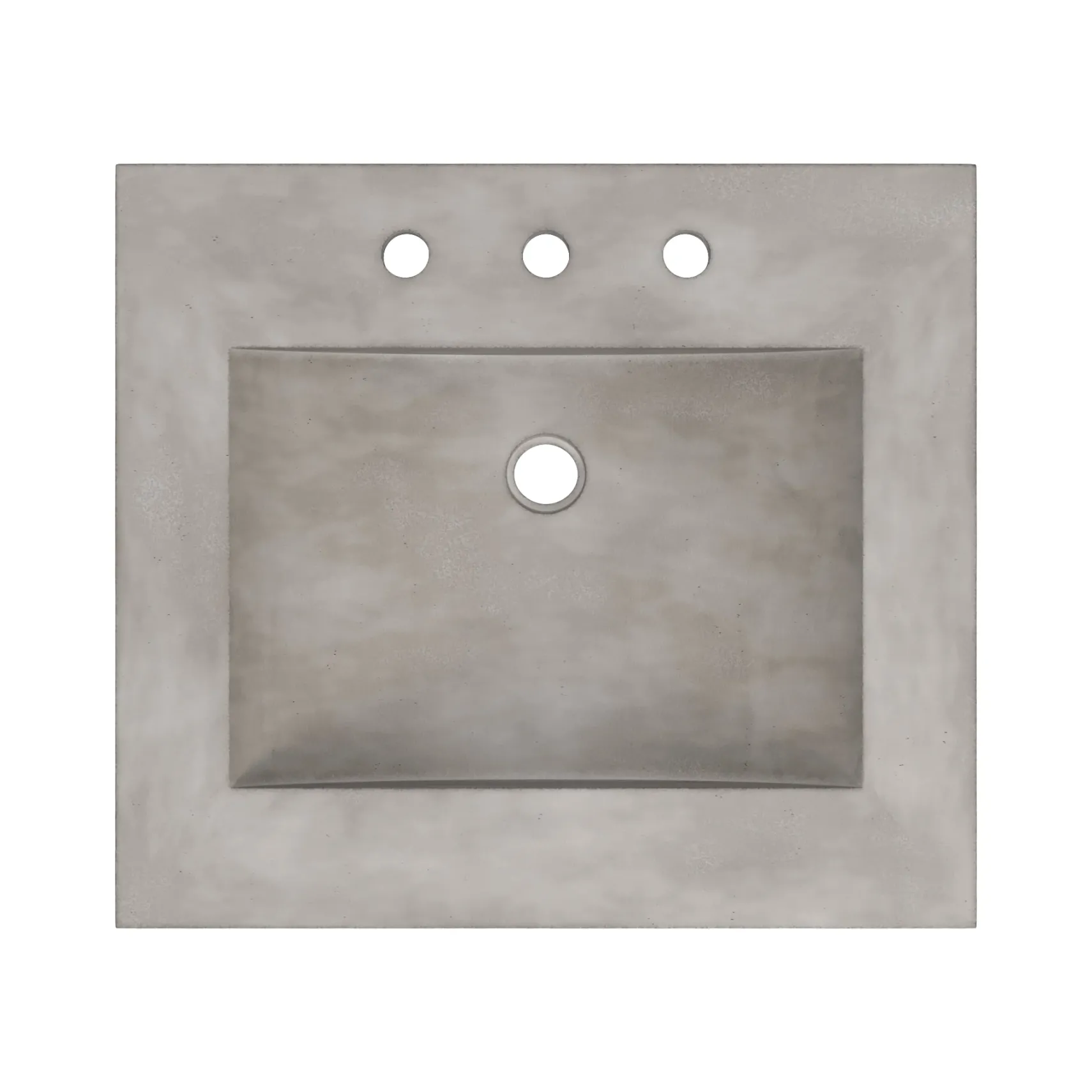 Native Trails 24" Palomar ADA NativeStone Vanity Top and Sink in Ash, 8" Widespread Faucet Holes, NSVNT24-A