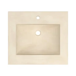 Native Trails 24" Palomar ADA NativeStone Vanity Top and Sink in Sand, Single Faucet Hole, NSVNT24-D1