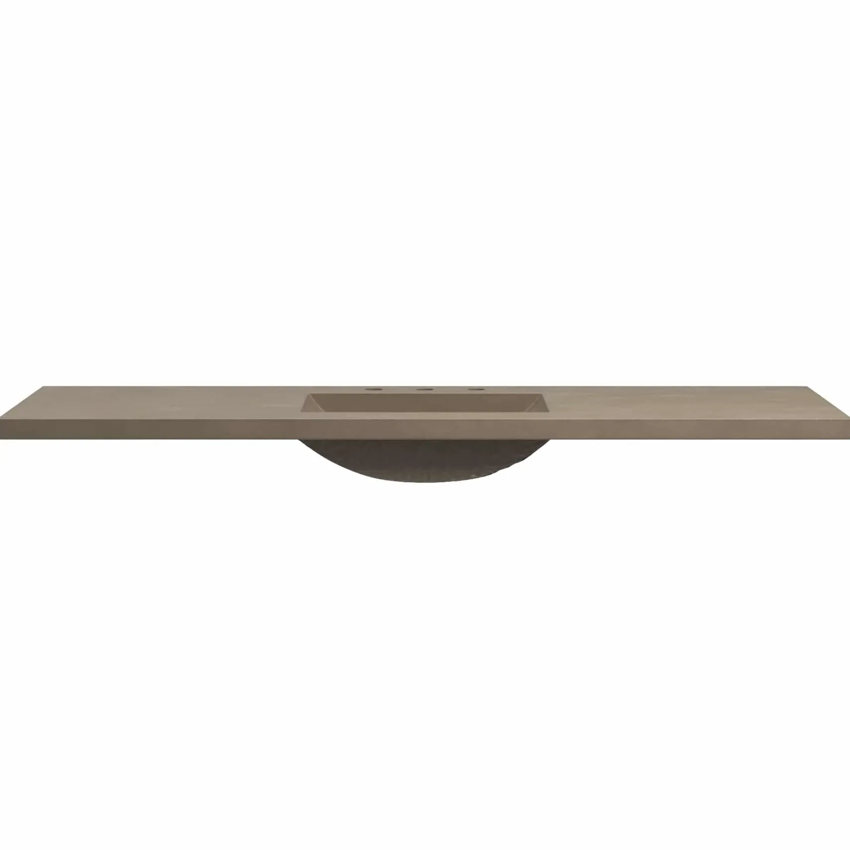 Native Trails 60" Palomar ADA NativeStone Vanity Top and Sink in Earth, 8" Widespread Cutout, NSVNT60-E