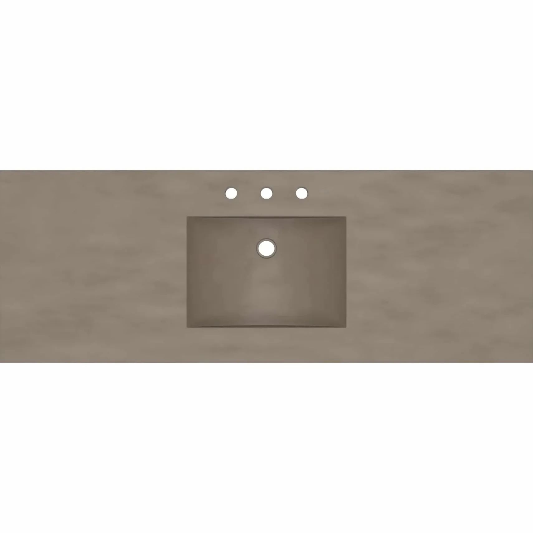 Native Trails 60" Palomar ADA NativeStone Vanity Top and Sink in Earth, 8" Widespread Cutout, NSVNT60-E